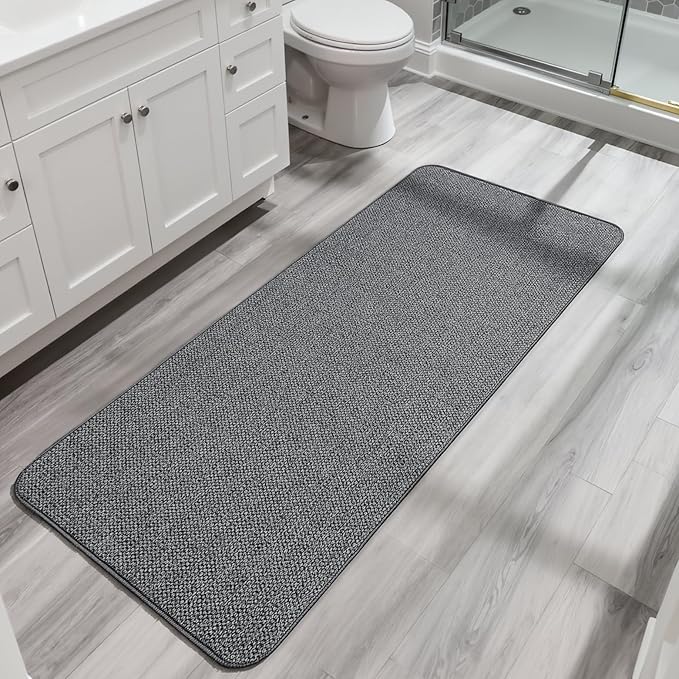 Bath Mat, Ultra Thin Bathroom Runner Rugs, Large Bath Mats by BosapDirect