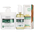 Advanced Clinicals Collagen Body Oil + Unscented Collagen Cream Body Lotion & by AdvancedClinicals