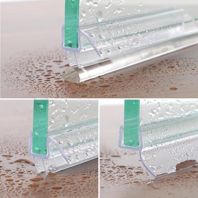 Frameless Shower Door Seal Set, 4 Pack x 39" HDM Glass Shower Door Bottom Seal - Image 2