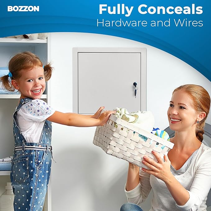 BOZZON Access Panel for Drywall 24 x 24 inch – Metal Door - Image 7