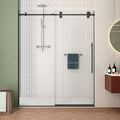 Sunrosa 44"-48" W x 76" H Frameless Shower Door, Sliding Shower Door by ElevateYourEverydayShower