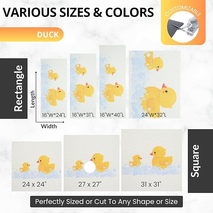 ENKOSI Loofah Non-Slip Shower and Bath Mat - Image 6