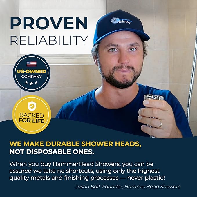 HammerHead Showers® Solid Metal 27.5 Inch Shower Slide Bar - Image 8