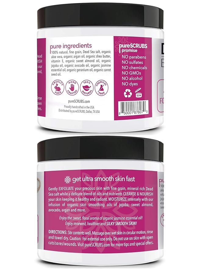pureSCRUBS Premium Jasmine Body Scrub Set - Image 2