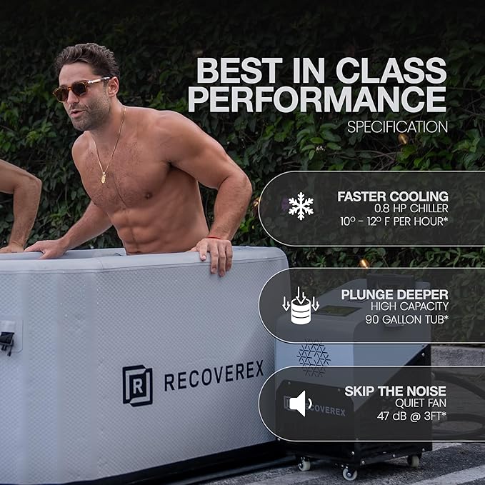 Cold Plunge Tub, 90 Gallon, 0.8 Horsepower – Heavy-Duty Ice Bath Tub - Image 7