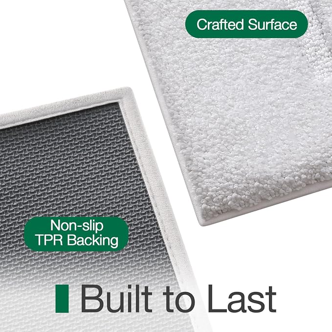 LUMI Soft Absorbent Bathroom Rugs, Non Slip Bath Mats - Image 6
