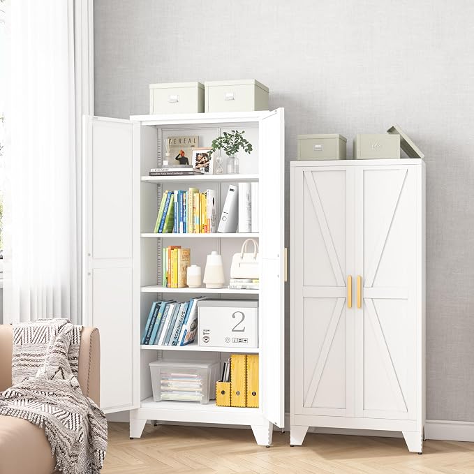 71H Tall Metal Storage Cabinet - Image 6
