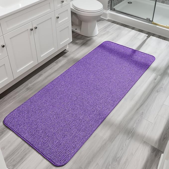 Bath Mat, Ultra Thin Bathroom Runner Rugs, Large Bath Mats by BosapDirect