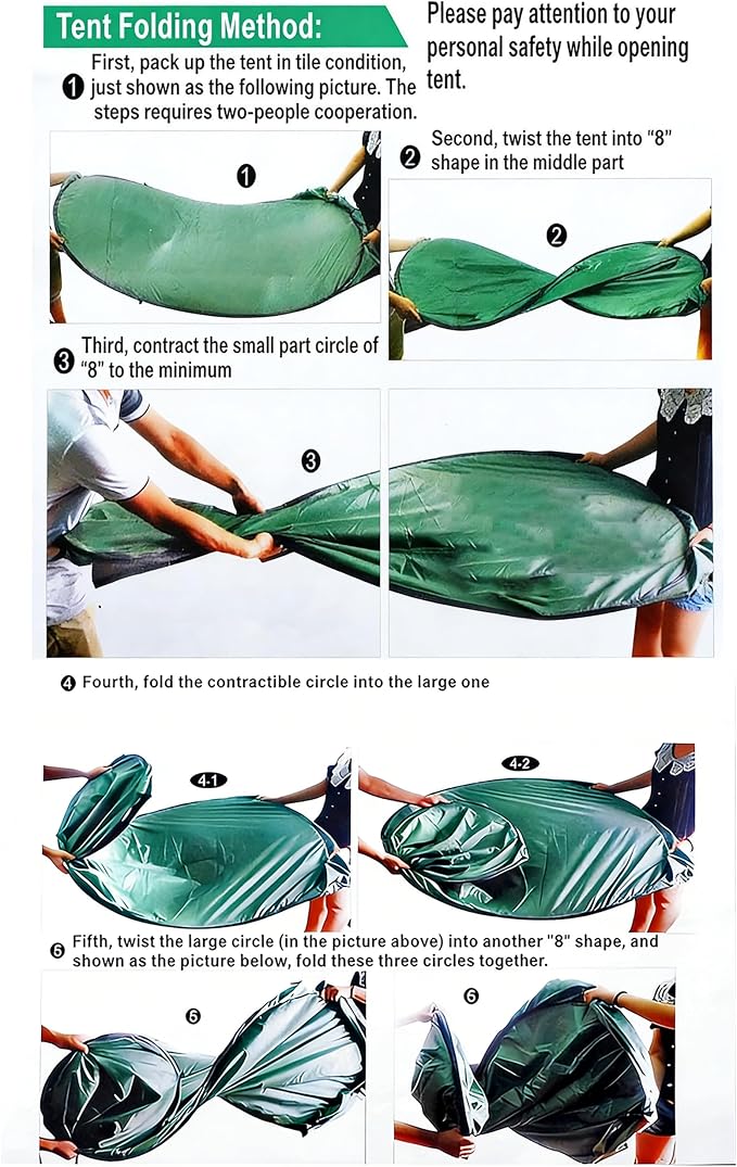 4x4ft Pop Up Privacy Shower Tent - Image 9