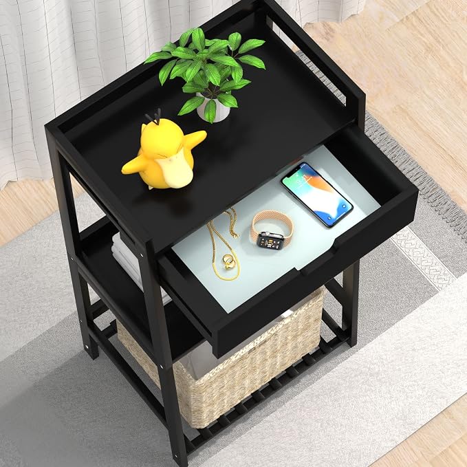 3 Tier Bamboo Bathroom Shelves - Image 5