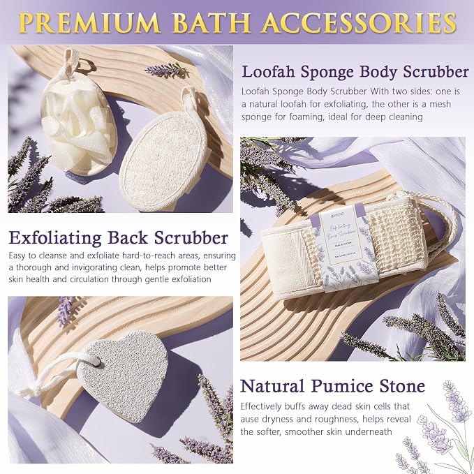 Christmas Birthday Gifts for Women, Lavender Relaxing Spa Gift Baskets for - Image 6