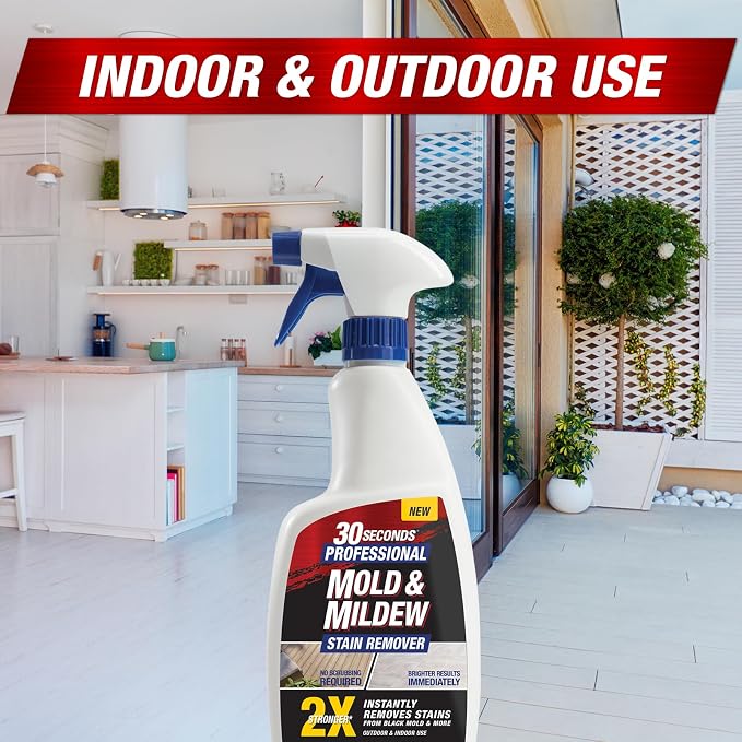 30 SECONDS Pro Mold and Mildew Stain Remover | Scrub Free | Brighter Results - Image 7