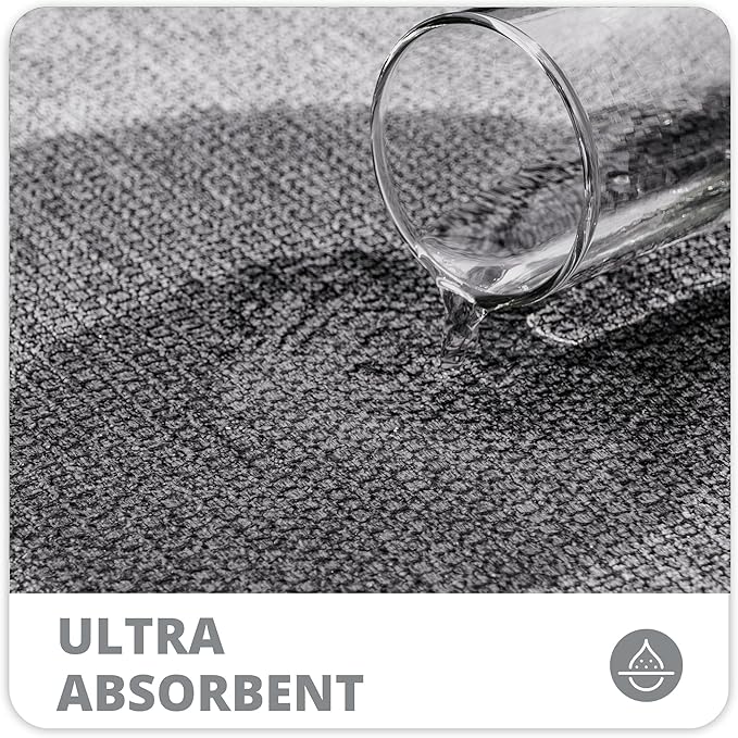 Bathroom Rugs Set 2 Pieces, Thin Bathroom Mats, Toilet Rugs, Quick Dry - Image 3