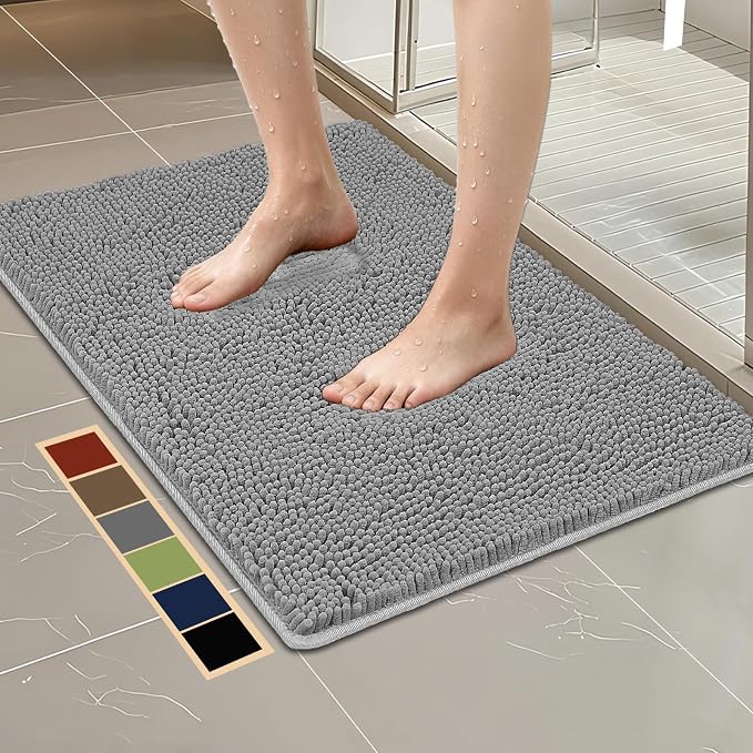 Bcoimo 36"×24" Absorbent Bath Mat, Non-Slip by Bcoimo