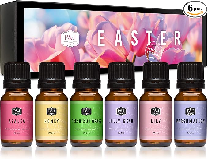 P&J Trading Fragrance Oil Easter Set | Jelly Bean, Fresh Cut Grass, Marshmallow by PJTrading