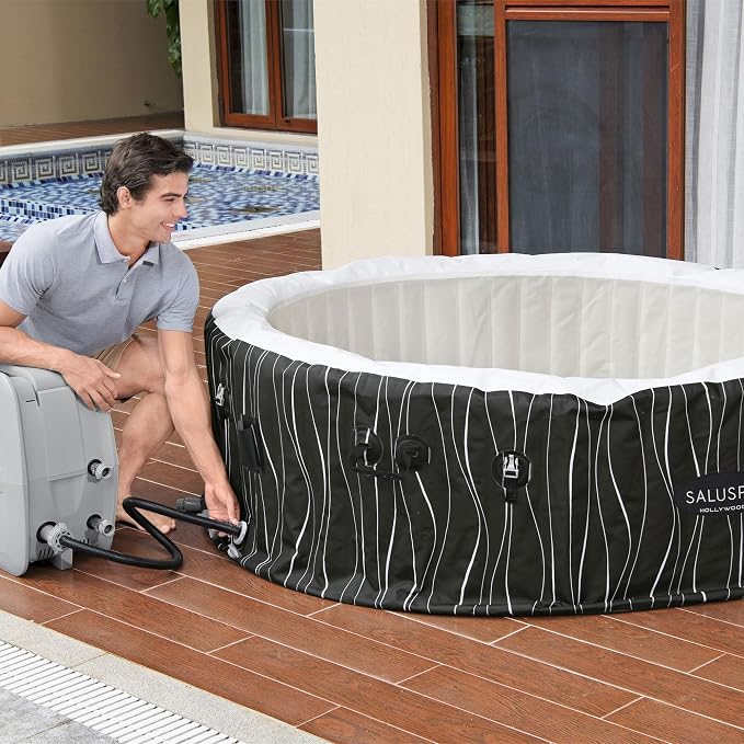 Bestway SaluSpa Hollywood EnergySense Luxe AirJet Round Inflatable 4 to 6 Adult - Image 7