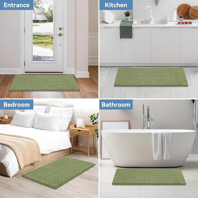 Bcoimo 44"×24" Absorbent Bath Mat, Non-Slip - Image 7