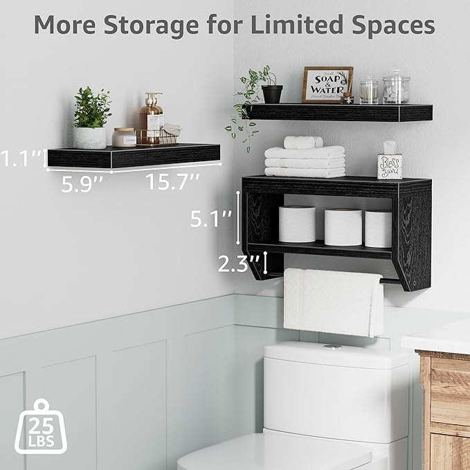 QEEIG Bathroom Floating Shelves - Image 3