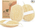 Vietnamese Natural Loofah Exfoliating Body Scrubber Pads, 100% Plant-Based by Herbvian