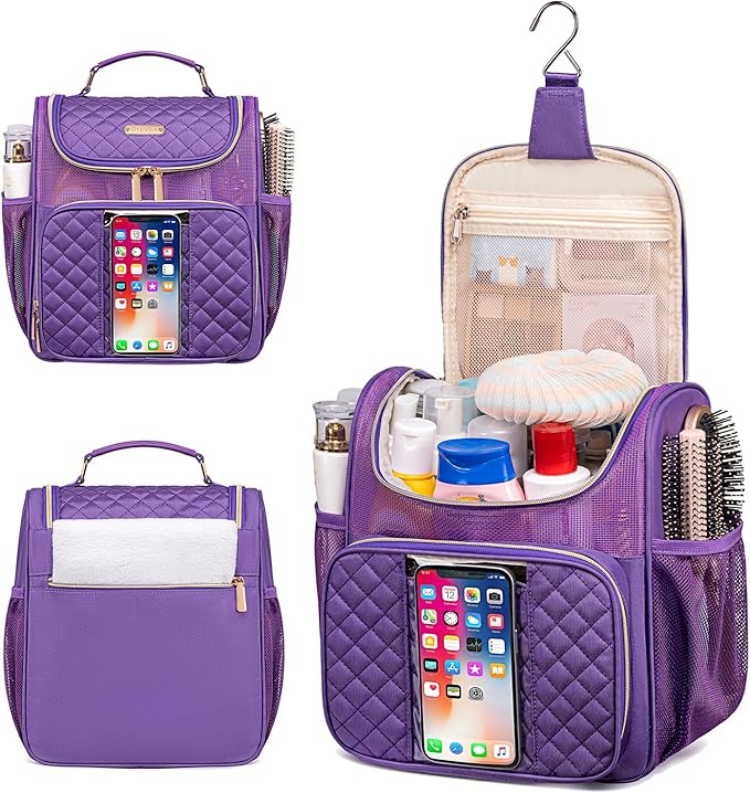 Large Toiletry Bag for Women Men, Portable Shower Caddy For College Dorms - Image 2