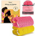 CORATED African Net Sponge Authentic, Shower Loofah Exfoliating Bath Sponge by CORATED