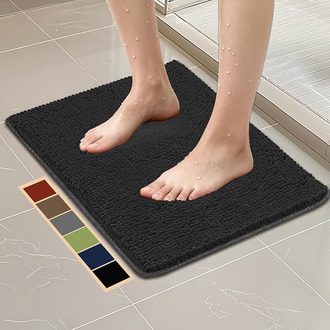 Bcoimo 24"×17" Absorbent Bath Mat, Non-Slip by Bcoimo