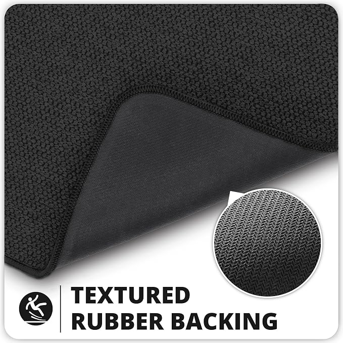 Bathroom Rugs Set 2 Pieces, Thin Bathroom Mats, Toilet Rugs, Quick Dry - Image 4