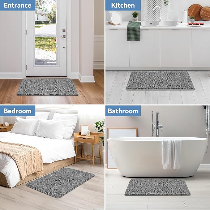 Bcoimo 36"×24" Absorbent Bath Mat, Non-Slip - Image 7