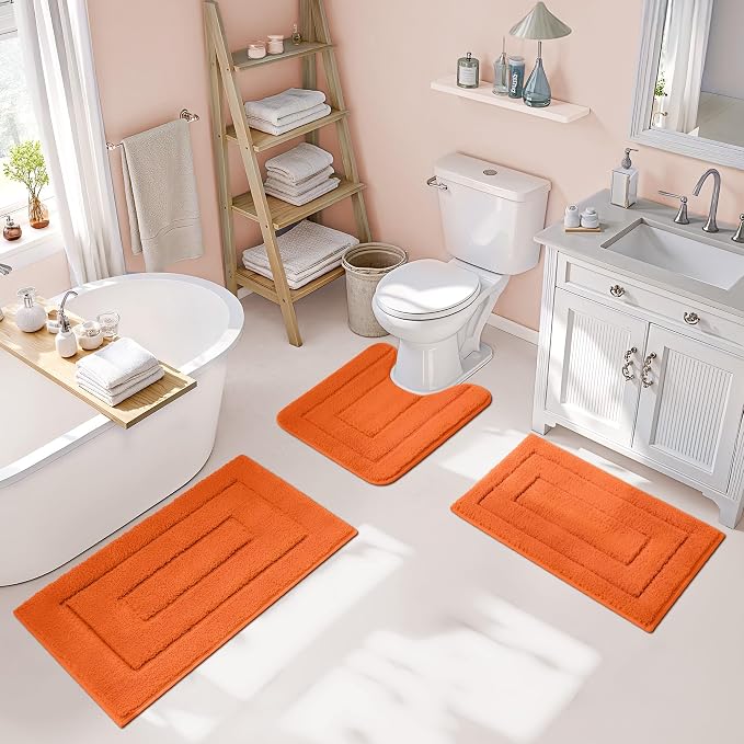 Granny SAYSBathroom Rugs Sets 3 Piece, Soft Absorbent Microfiber Bath Mats - Image 8