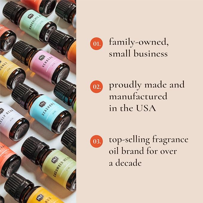 P&J Fragrance Oil Holiday Set for Christmas Home Decor | Mistletoe, Candy Cane - Image 5