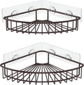 SMARTAKE 2-Pack Corner Shower Caddy, SUS304 Stainless Steel, Wall Mounted by SMARTAKE