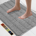Bcoimo 30"×20" Chenille Bath Mat – Non-Slip by Bcoimo