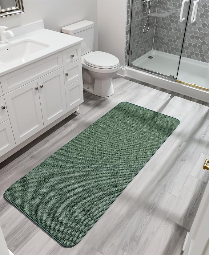 Bath Mat, Ultra Thin Bathroom Runner Rugs, Large Bath Mats - Image 6