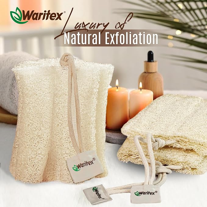 Waritex Premium Natural Egyptian Loofah Sponges, Made from 100% Natural Organic - Image 6