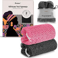 CORATED African Net Sponge Authentic, Shower Loofah Exfoliating Bath Sponge by CORATED