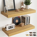 30 Inch Floating Shelves for Wall Set of 2, Easy Install Engineered Wood by Marsmiles