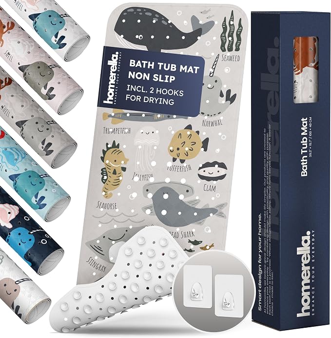 Bath Tub Mat Non Slip Anti Mold by Homerella