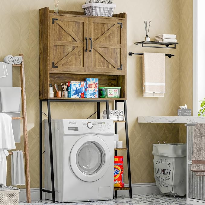 Vabches Over The Toilet Storage Cabinet, Farmhouse Storage Cabinet Over Toilet - Image 6
