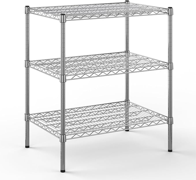21" Deep x 30" Wide x 34" Height Wire Shelving Kit | 3-Tier | NSF Commercial by Regal+Altair