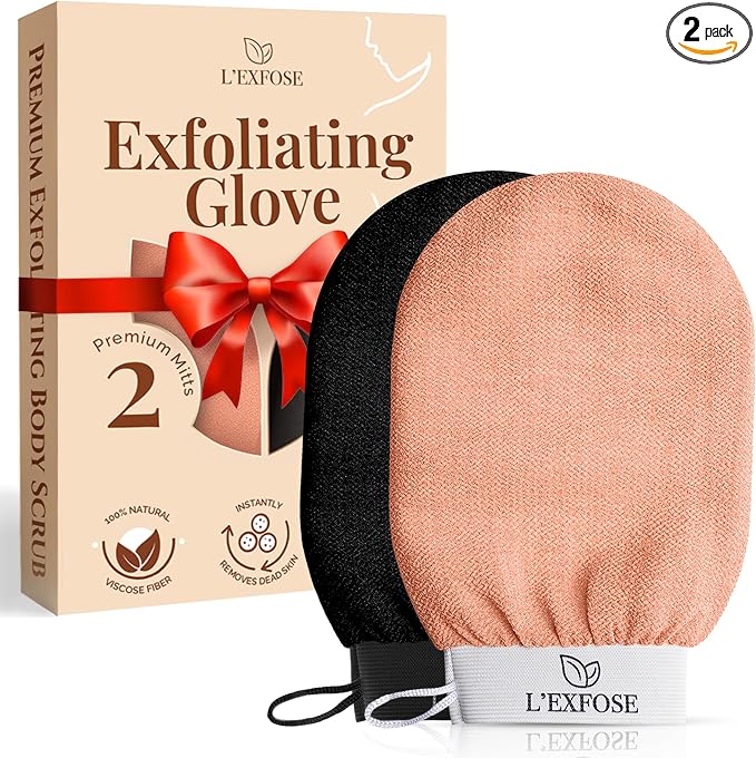 L'Exfose Kessa Hammam Deep Exfoliating Glove 2pc by LEXFOSE