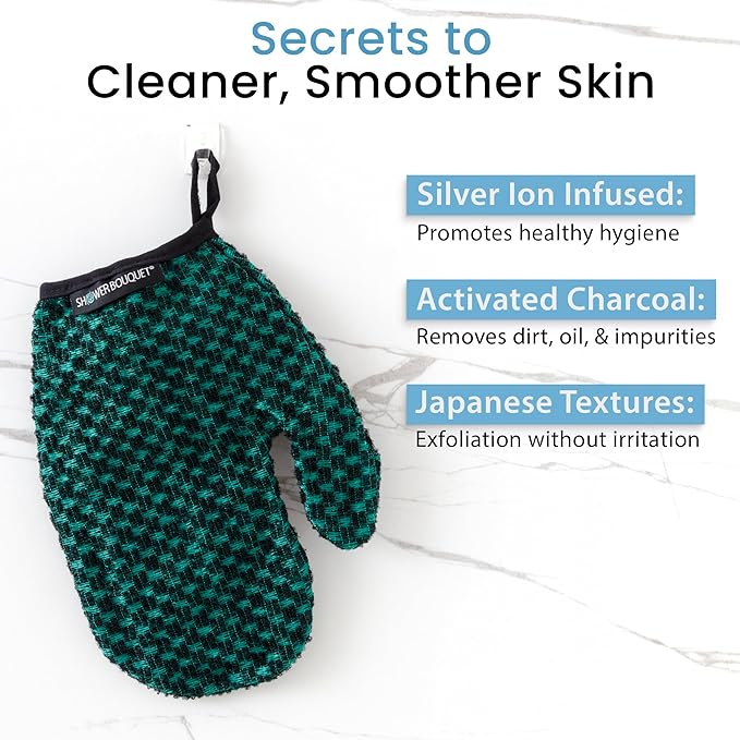 Japanese Exfoliating Mitt for Shower - Image 3
