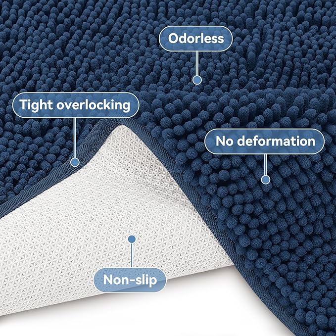 Bcoimo 48"×24" Absorbent Bath Mat, Non-Slip - Image 4