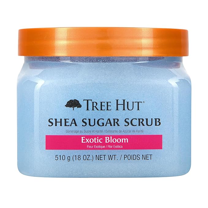Tree Hut Exotic Bloom Shea Sugar Scrub | Exfoliating Body Scrub Removes Dead by TreeHut