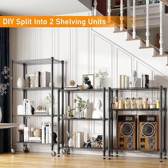 Himimi 72" H Wire Shelving Unit Storage, Metal Storage Shelves - Image 4