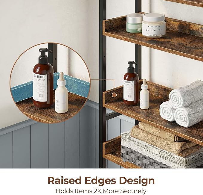 Rolanstar Over The Toilet Storage Rack, 3-Tier Bathroom Space Saver - Image 4