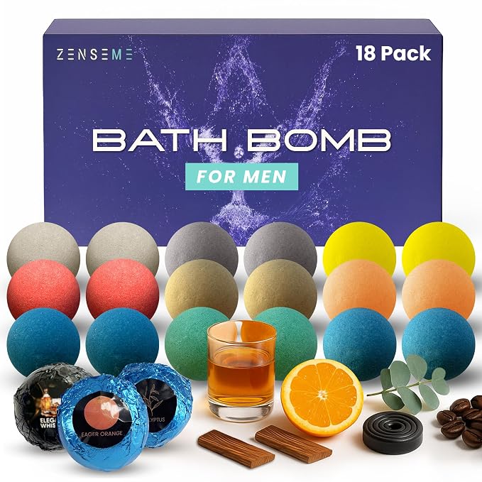 Bath Bombs for Men by Zenseme