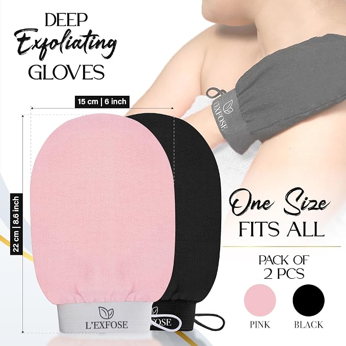 L'Exfose Kessa Hammam Deep Exfoliating Glove - Image 5