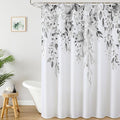 Colorful Star Grey Eucalyptus Waterproof Shower Curtain Set by Colorful+Star