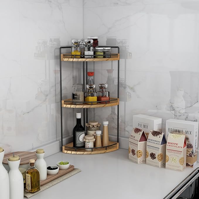 Dorhors 3-Tier Corner Bathroom Organizer Countertop - Image 6