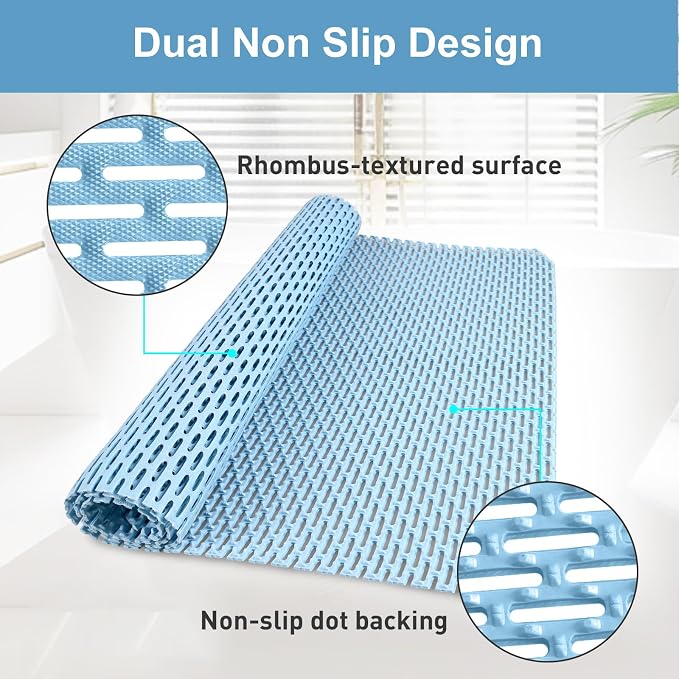 Extra Large Shower Mat: 47"x32" Non Slip Shower Mats - Image 3